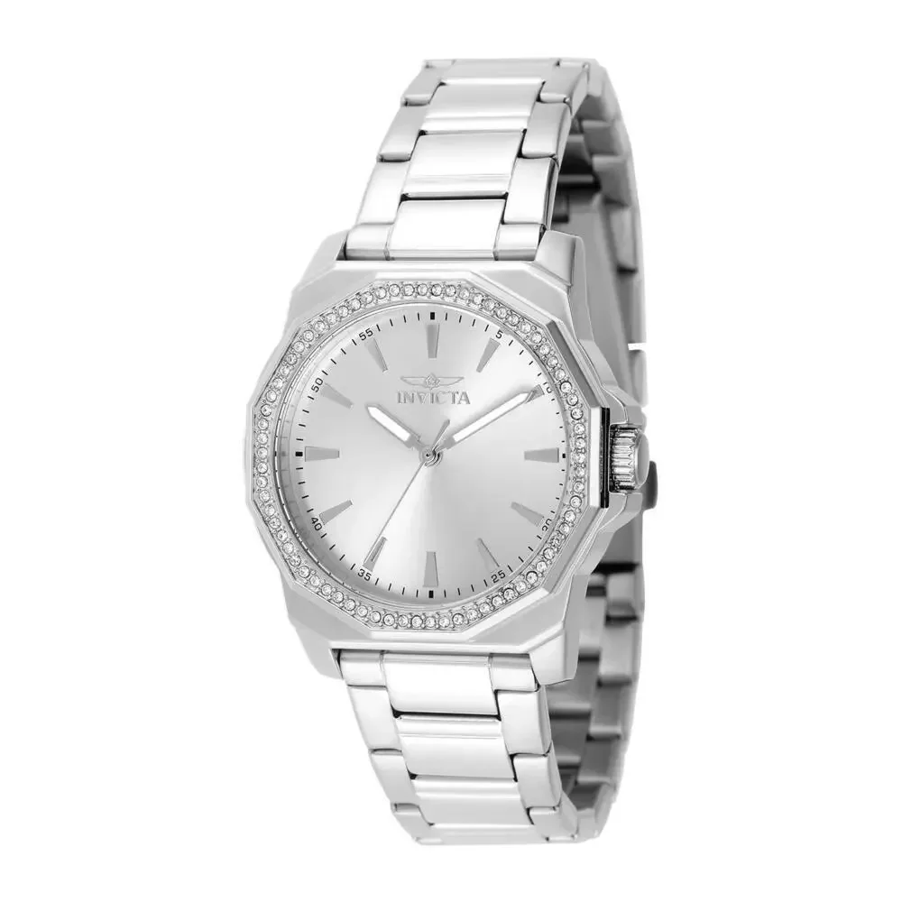 NWT Invicta 49110 Speedway | 3-Hand | Silver | Women's Watch
